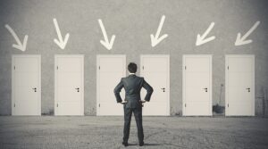 bigstock-Businessman-Choosing-The-Right-47036827