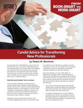 Advice for transitioning new professionals